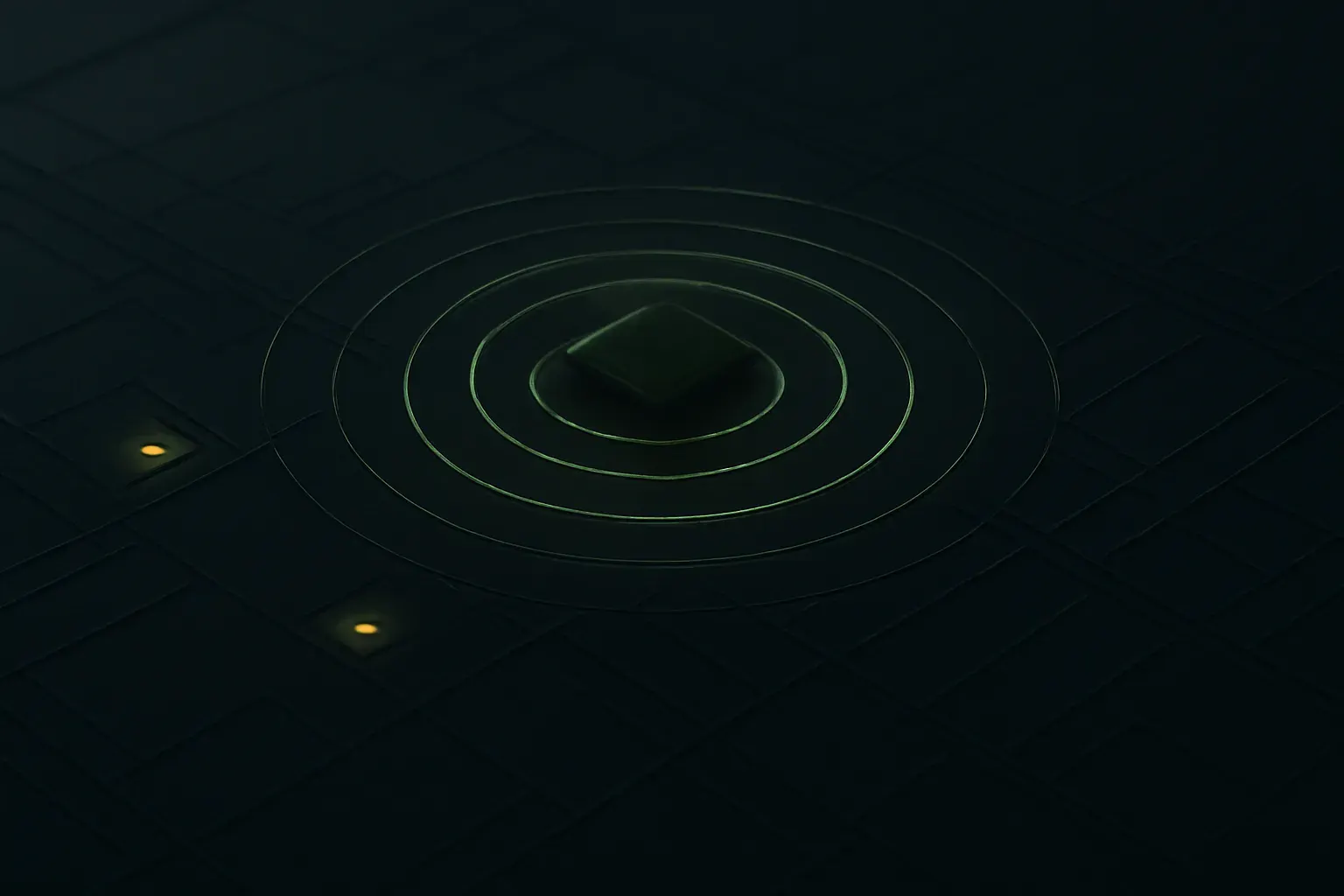 Abstract map grid with lime points, standing for a local dental practice's map-pack results.